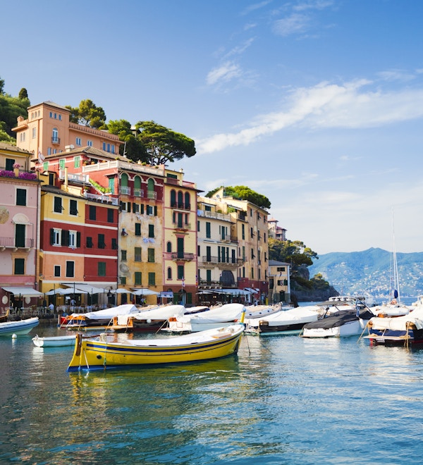Portofino - berømt italiensk landsby i provinsen Genova (Liguria, Italia).