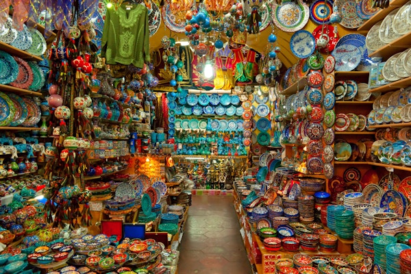 Grand bazaar i Istanbul, Tyrkia.