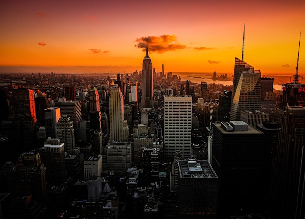 New york sunset unsplash
