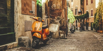 Gateutsikt i Trastevere, Romas favorittområde