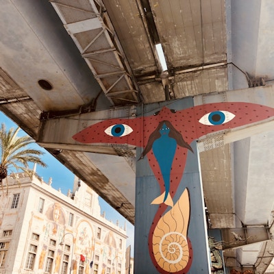Genova street art i havneområdet 5